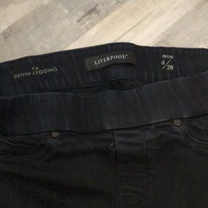 Dark blue Liverpool denim leggings jeans 6/28